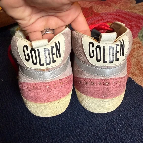 Golden Goose Midstar Sneakers - Red Pink Glitter - Picture 8 of 9